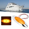 4pcs 6.5in 16LED Oval Side Marker Light 12V DC Shockproof