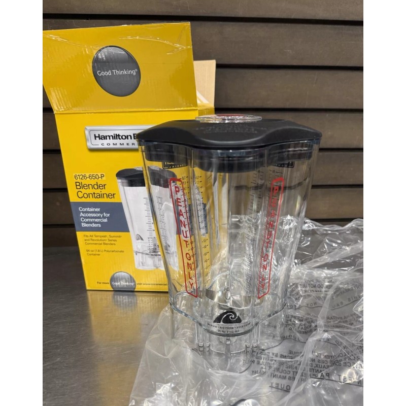 Hamilton Beach 6126-650-P PEANUTS ONLY Blender Container Assembly 64oz NEW