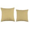 Light Brown Yellowish Tinge Khaki Tweed Pattern Decor Throw Pillow