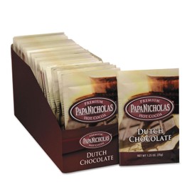 PapaNicholas Coffee 79224 Premium Hot Cocoa, Dutch Chocolate, 24/Carton