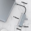 USB C Hub, JESWO 6 in 1 USB C Adapter