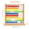 Wondertoys Wooden Abacus Maths Games with 100 Beads for Kids