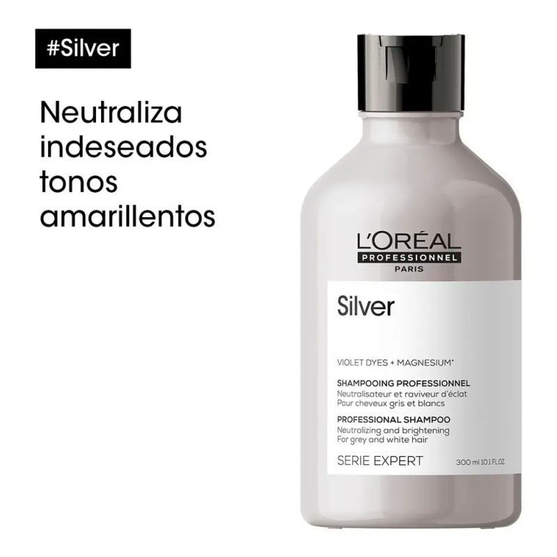 Shampoo Cuidado Canas L'oréal Professionnel Silver 300ml