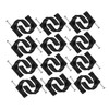 BUGUUYO 100pcs Tubing Clamp Clamp Fixtures Steel Nails for Stability