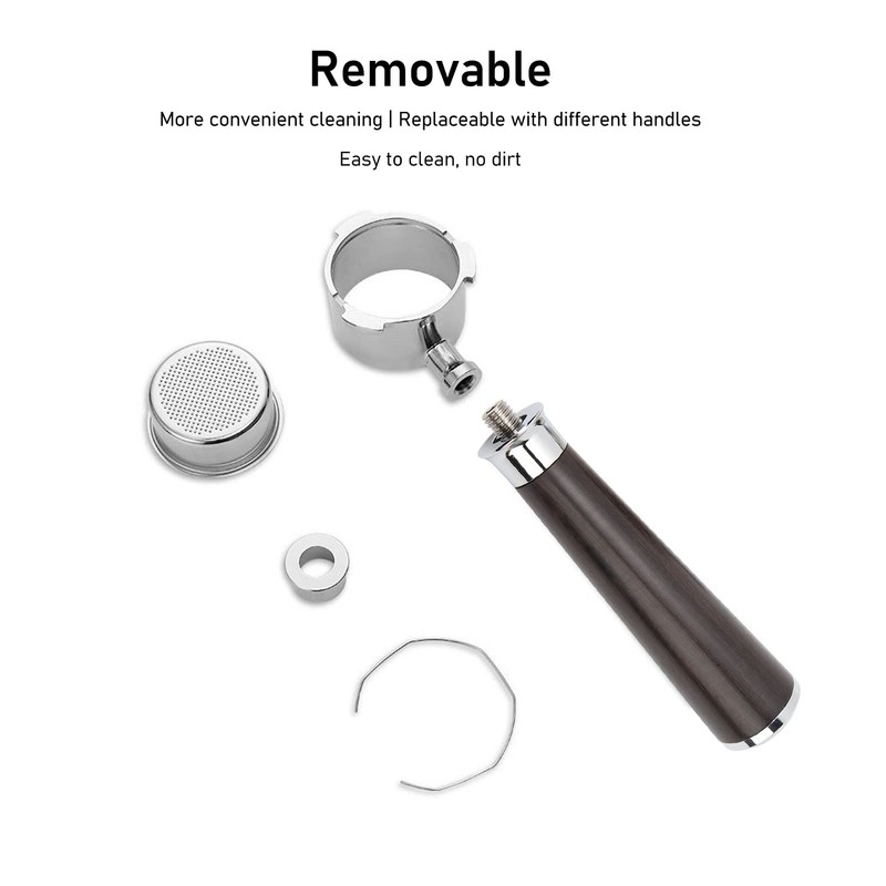 51mm Coffee Bottomless Porta Filter, 51mm 3 Ear Porta Filter