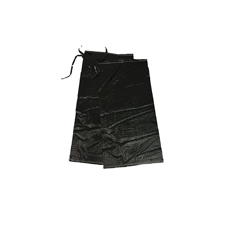 Yuzet 10 x Black Unfilled Woven Polypropylene Sandbags For Flood