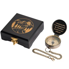 God's Guide & Blessing Compass – Communion & Confirmation Gift for Teenage Boys Baptism Religious Gifts for Men, Christian, Catholic, Graduation Sentimental Inspirational Gifts