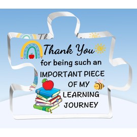 TTOVEN Teacher Gifts Thank Teacher Gifts Thank You Teacher Gifts for Women Men Teacher Acrylic Plaque Gifts