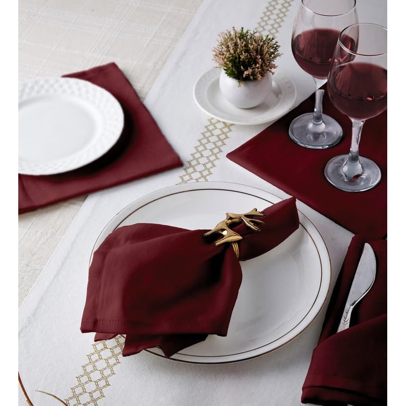 Encasa Cotton Cloth Napkins | Set of 6 | Size