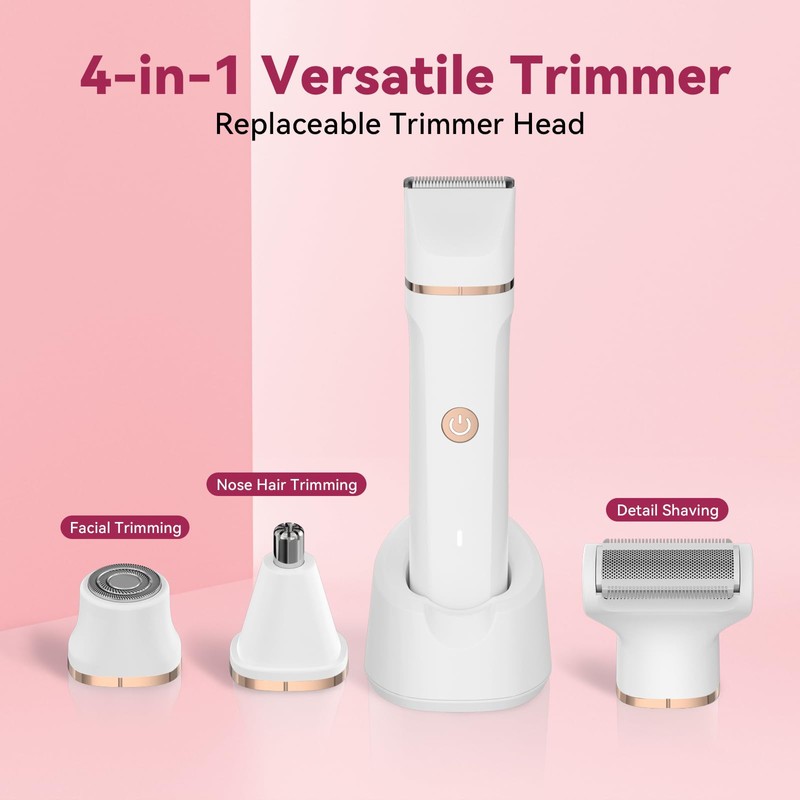 Electric Bikini Trimmer for Women - 4 in 1 Electric