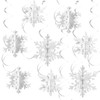 VEYLIN 3D Hanging Christmas Snowflake Decorations,3D Paper Snowflake Hanging Garland