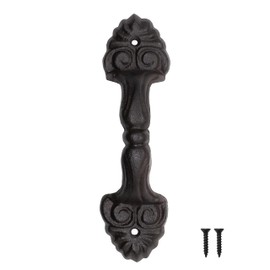Fuxxer® Solid Rustic Door Handle Furniture Handle Drawer Handle Antique Design 210x44mm Black
