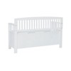 Linon Cynthia Storage Bench White