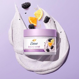 DOVE Beauty Scrub Jabón Exfoliante Corporal Mora y Cítricos, 280 g