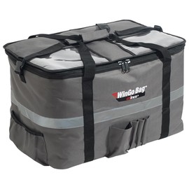 Winco Insulated Food Delivery/Catering Bag, Large, Gray