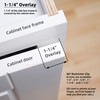 Decobasics 60 Pack Soft Close Cabinet Hinges 1-1/4" Overlay for