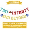 Two Infinity and Beyond Banner - Space Themed Bday Banner,