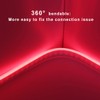 XUNATA WiFi Neon LED Strip, 12 V 5 m Red