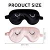 Pack of 2 Silk Sleeping Mask, Adult Eye Mask, Sleeping