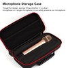 EBTOOLS Microphone Case for 2 Microphone Storage Box Shockproof Drop
