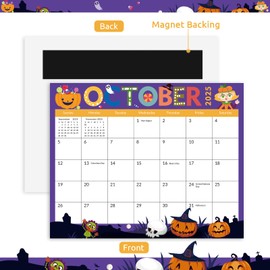 KONVINIT Magnetic Calendar for Refrigerator, 16 Months Fridge Calendar Runs from September 2024 Until December 2025, 8'' x 10'' Refrigerator Calendar for Office, Home & School