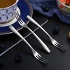 Csinos 304 Stainless Steel Mini Fruit Forks, Small Dessert Forks