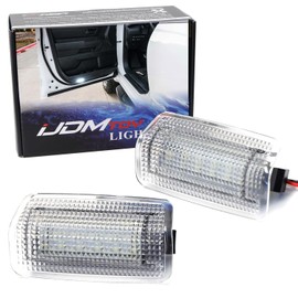 iJDMTOY Xenon White 18-SMD Full LED Under Side Door Courtesy Lights Compatible With Toyota 2022-up Tundra, 2023-up Sequoia, Compatible With Lexus 2024-up GX550, Replace OEM Single LED Lamp