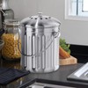 OGGI Countertop Compost Bin with Lid-1 Gallon Indoor Compost Bin