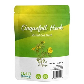 Cinquefoil Herb 1 oz. , Five Finger Grass , Cinquefoil Dried Cut Herb , 5 Finger Grass Herb, Resealable Bag, Product From Poland