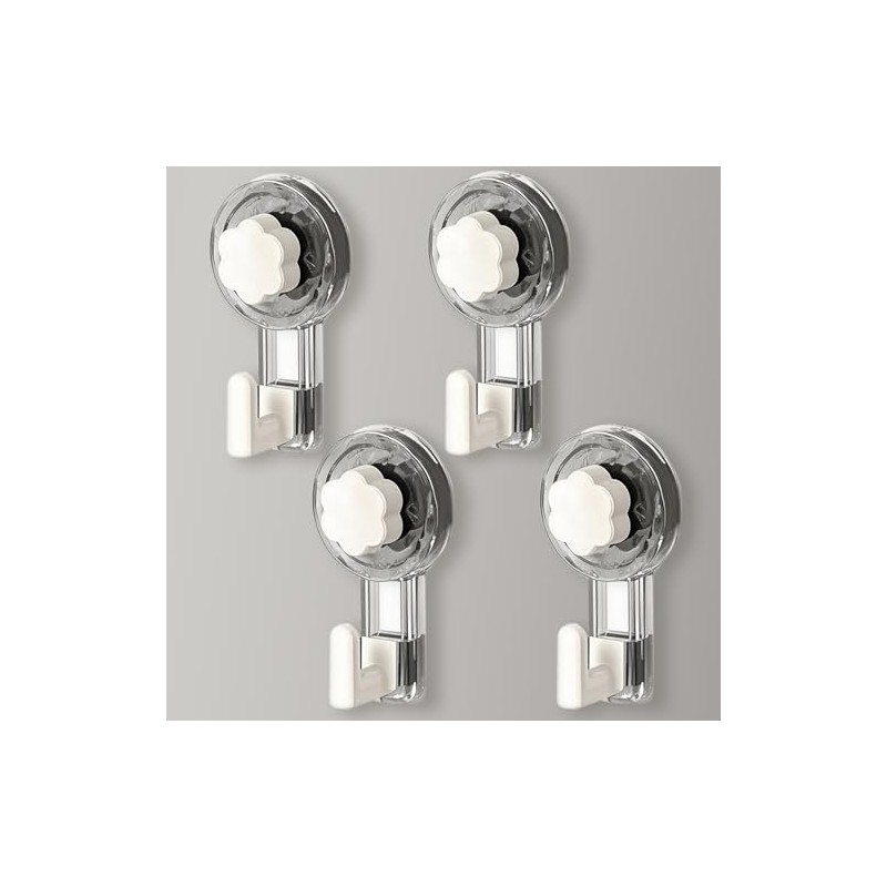 ATEWEITA Towel Hooks No Drilling Extra Strong Suction Cup Hook,