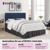 RIMELA Bed Valance Sheet King Elasticized Bed Skirt Easy to