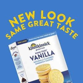 Kinnikinnick - KinniTOOS Vanilla Sandwich Cream Cookies - Gluten Free, Allergy Friendly Vegan Cookies - 8 oz. Box