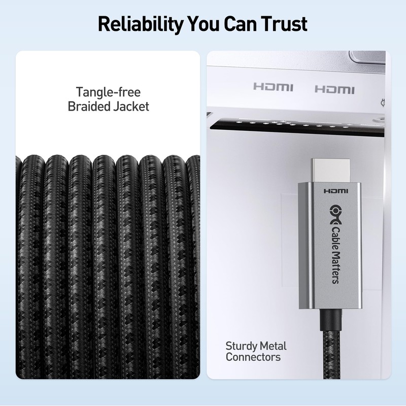 Cable Matters 48Gbps 8K Unidirectional USB C to HDMI 2.1