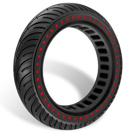 GYL 50/75-6.1 Scooter Tire: 8.5x2 Inch Solid Tires Replacement for Gotrax GXL V2 Apex XL XR Hiboy S2 MAX Xiaomi M365 Pro 2 Hover 1 Electric Scooter, 8 1/2X2 Tubeless Front Rear Wheel Red 1 Pcs