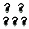 LEDSone 5 Pieces Mini Ceiling Hooks Antique Carved Safety Buckle