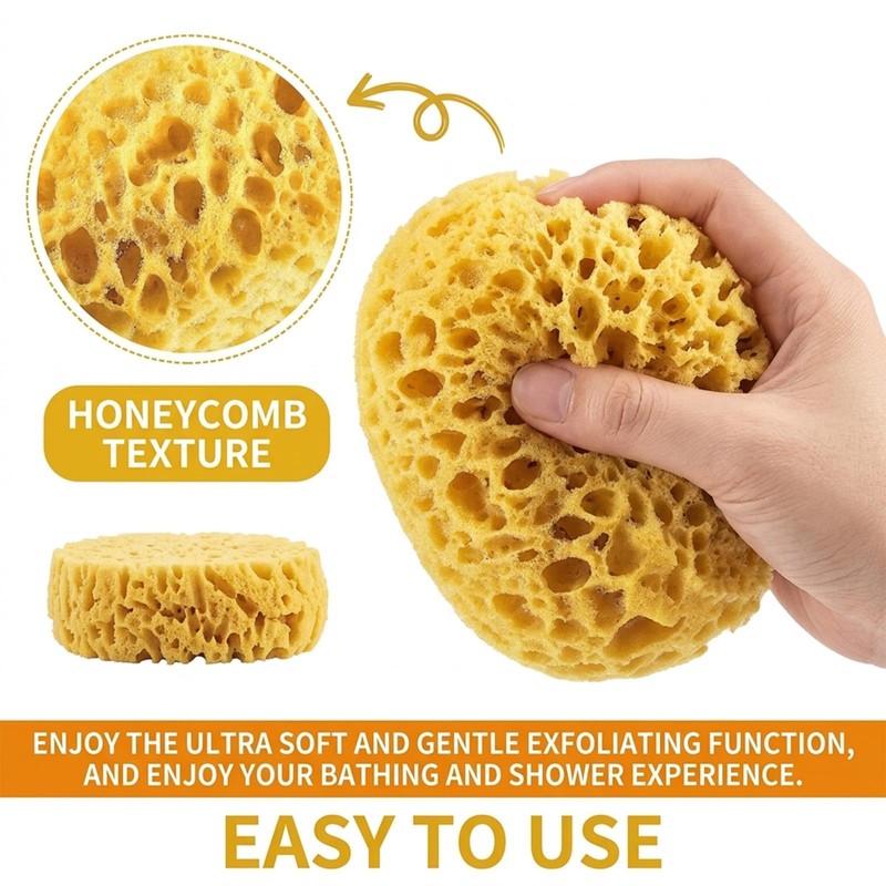 Body Bath Sponges for Adults,Bath Sponge,Shower Sponge,Pack of 2