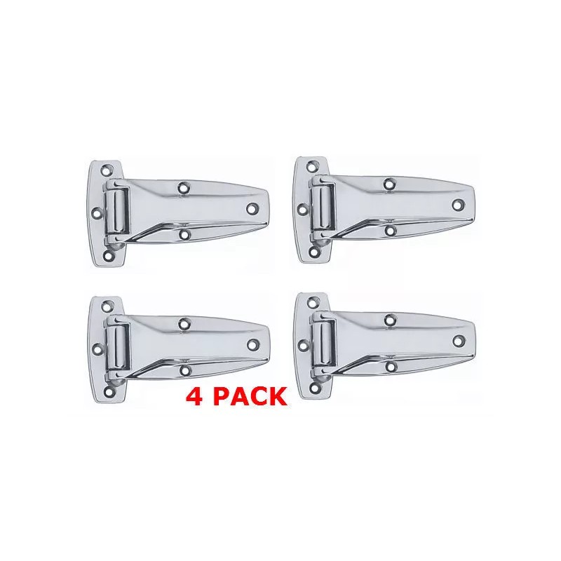 Redline Chrome Plated Trailer Door Hinge - 5/16 Pin -