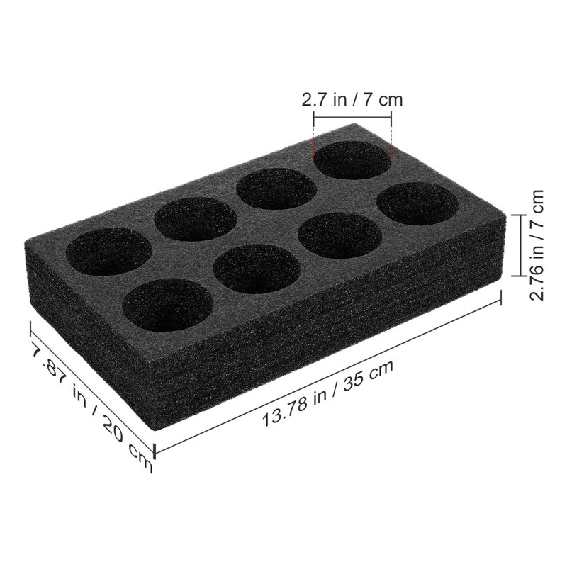 ULTECHNOVO Foam Cup Holder: 8 Holes Takeout Cup Trays Coffee
