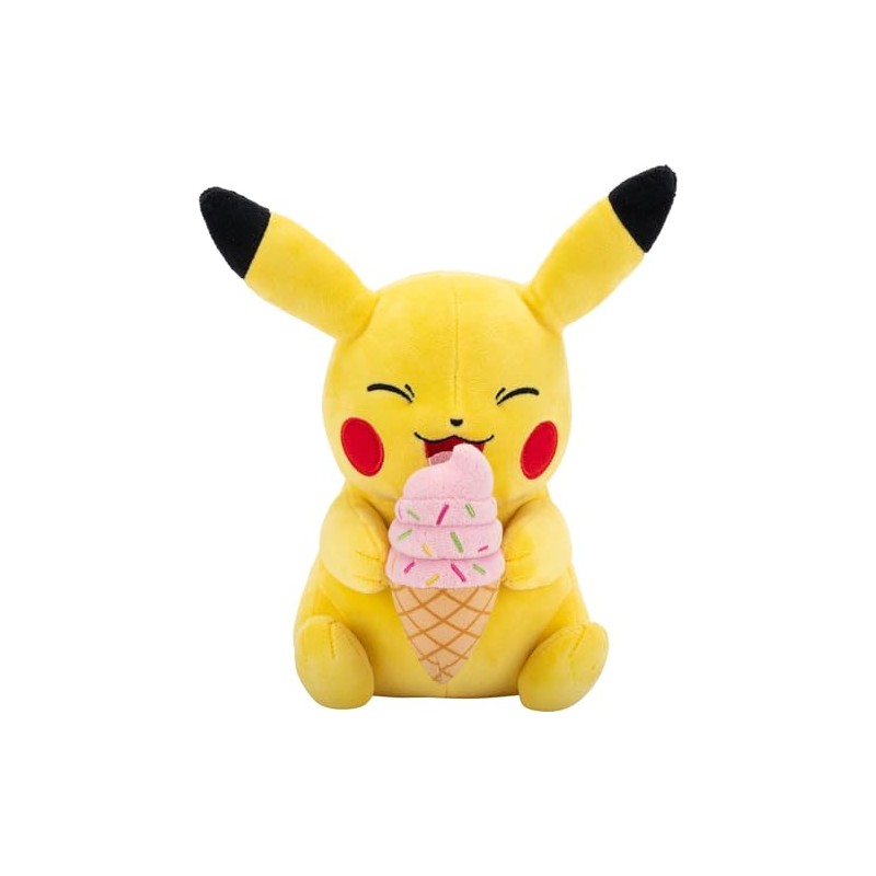 Pokemon Pikachu Plush with Ice Cream - 8-Inch Pikachu Plush
