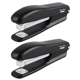 Mr. Pen- Staplers for Desk, 2 Pack with 200 Staples, 20 Sheet Capacity, Black, Office Stapler Set, Desk Stapler with Staples