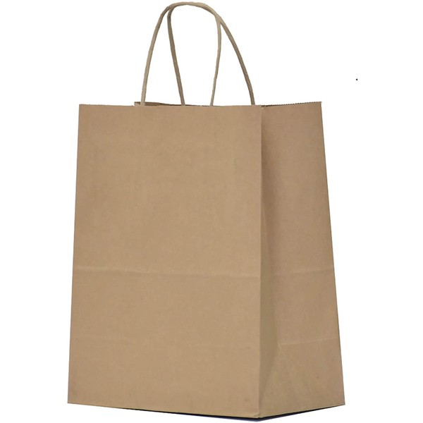 Gift Bags 8x4.25x10.5 50pcs Paper Bags Medium Size Brown Bags, Kraft Bags, Kraft Paper Bag, Bulk Gift Bags, Craft Bags, Brown Gift Bags, Brown Paper Gift Bags with Handles Bulk