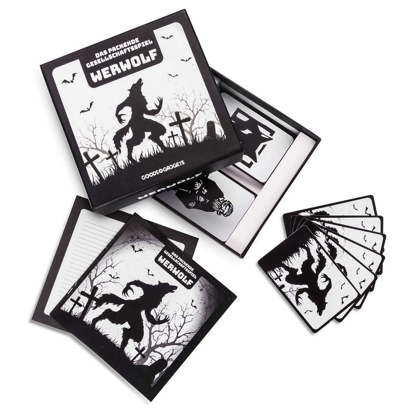 Original Werewolf card game, deluxe party game with expansion –