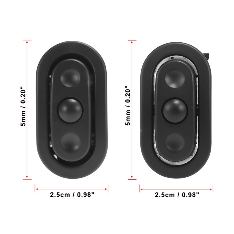 X AUTOHAUX Pair Radio Control Steering Wheel Switches for Chrysler