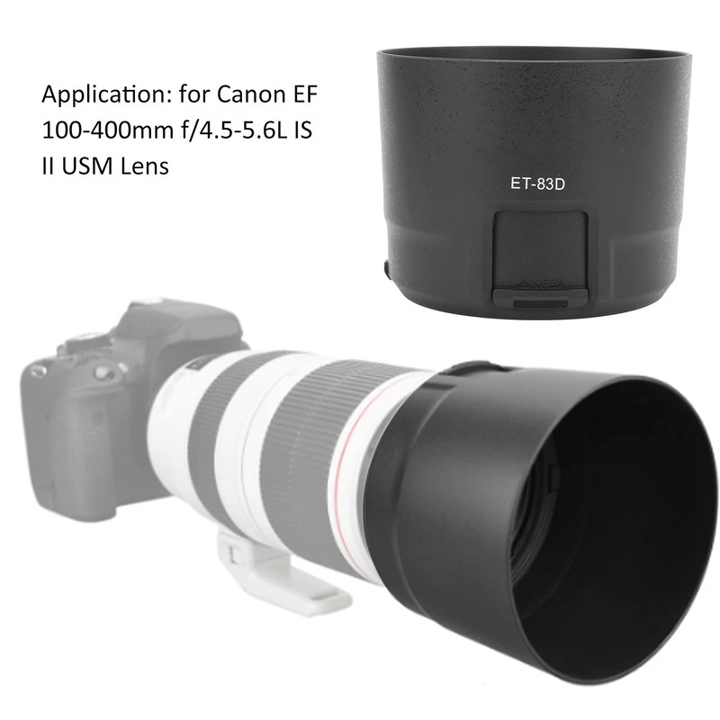 ET-83D Camera Lens Hood Replacement ABS Lens Hood Lens Cover