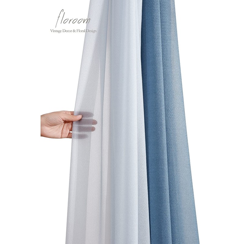 Floroom Wedding Arch Draping Fabric 3 Panels 20Ft Chiffon Fabric