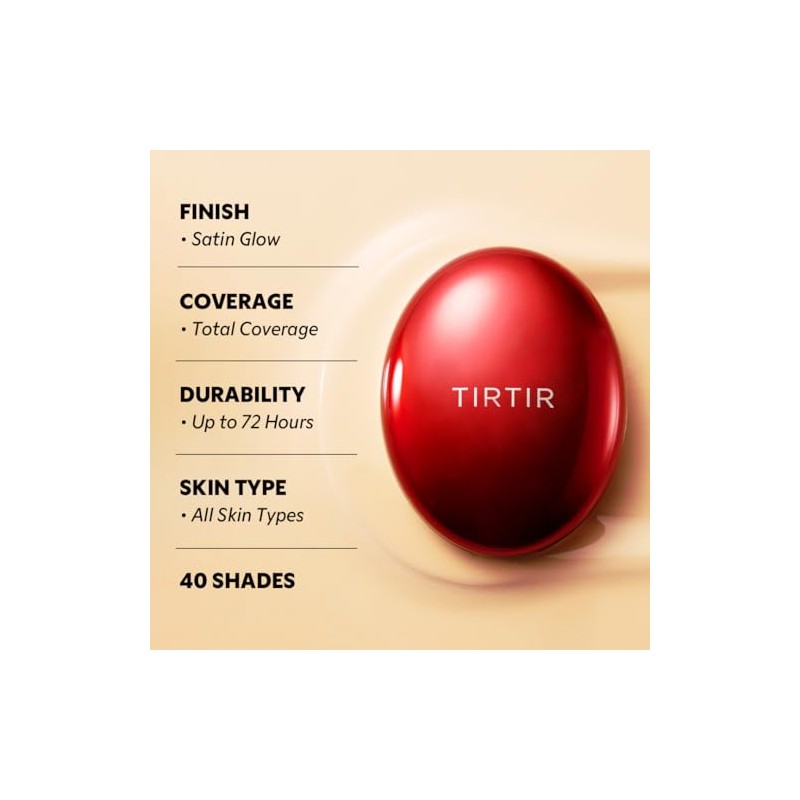 Tirtir Mask Fit Red Cushion Foundation Full Coverage Weightless Skin