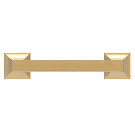 Hickory Hardware P3011-BGB Studio Collection Pull 3-3/4 Inch (96mm) Hole Center, Brushed Golden Brass