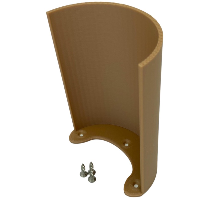 Roof for small bumblebee flap stem, bumblebee flap/wax moth barrier
