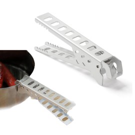KQHOMEI Multi-functional Pot Clip, Portable Barbecue Barbecue Tongs, Barbecue Clamps, Stainless Steel Grilling Tongs, Outdoor Camping Pot, Bracket Potholder, Tongs Lifter Gripper Cooker Handle