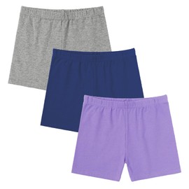 Jeayita Girls Shorts Girls Cycling Shorts Cotton Breathable and Safety Black Dance Summer Under Dress Kids Leggings 3 Pack 5-14 Years